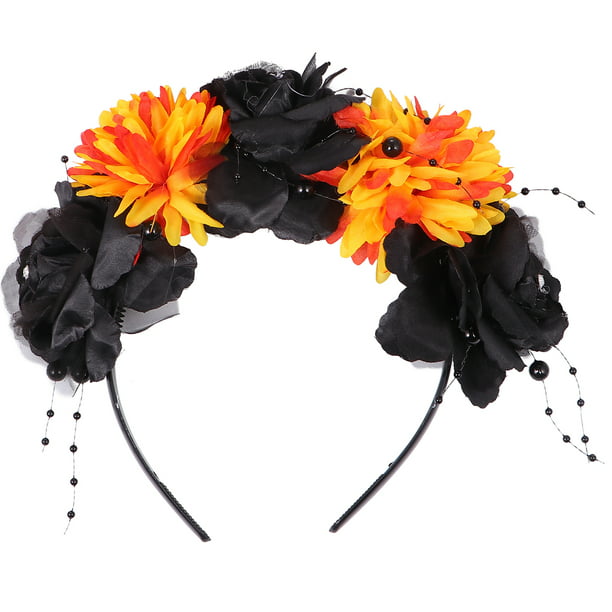 1Pc Hairband Charming Eye-catching Creative Rose Flower Headband for Halloween